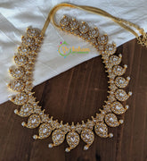Exquisite Kundan Jadau Maanga HipChain -White -J119